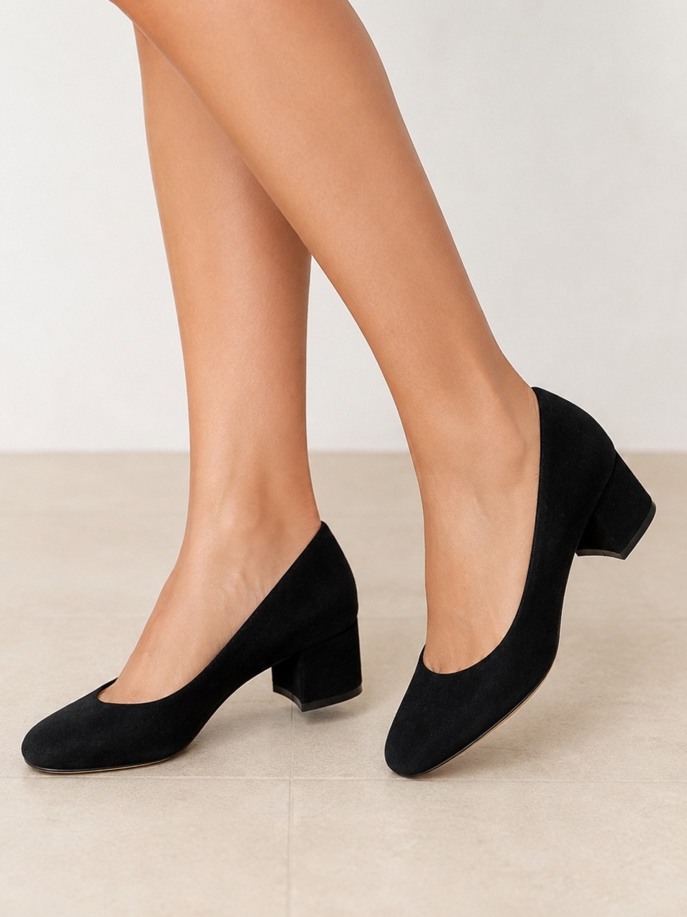 J.Jill Black Suede Block Heel Pumps Women’s 6.5M Classic Career preppy suede lux